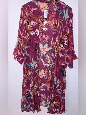 Express Floral  Kimono Dress
